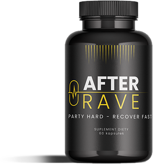 Popraw swój nastrój i samopoczucie. Przyspiesz detoksykację organizmu po imprezie dzięki kompleksowi składników aktywnych suplementu After Rave